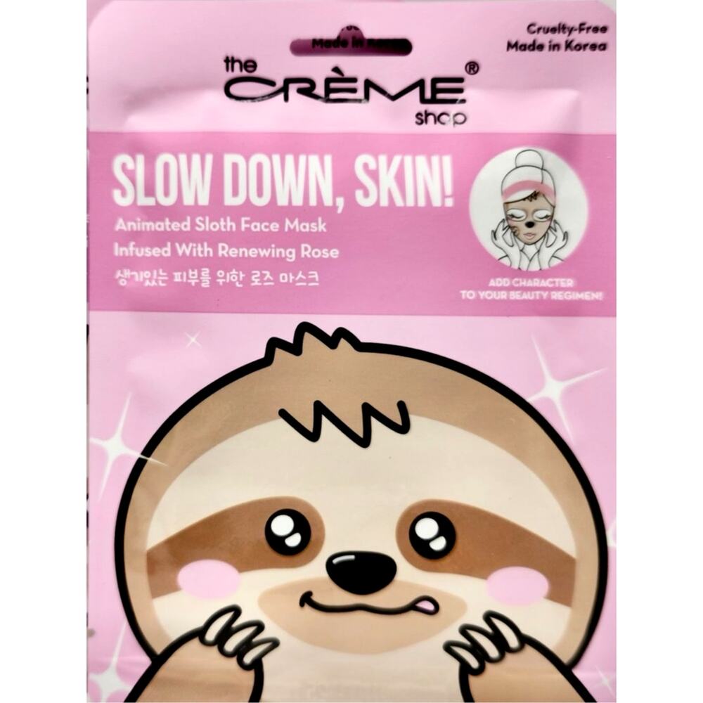 The Creme Shop Slow Down Skin Sloth Face Masks